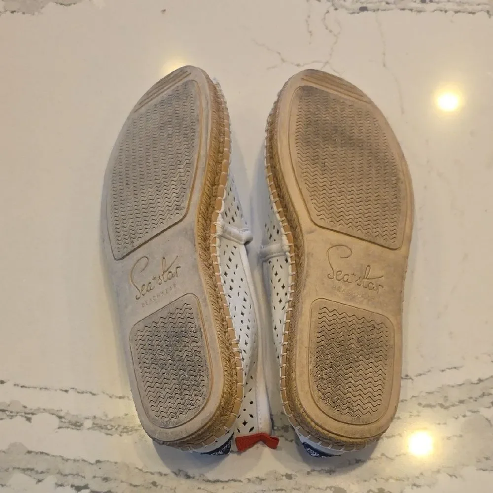 Seastar white eyelet women’s beachcomber espadrille size 9